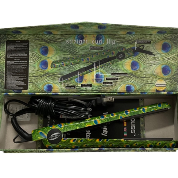 Proliss Peacock Infusion Ceramic Ionic 1.25" Hair Straightener Floating Plates - Picture 5 of 6